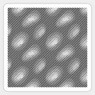 Halftone bitmap lines retro Eggs Black White Pattern Magnet